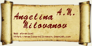Angelina Milovanov vizit kartica